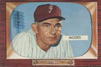 1955 Bowman #294 Wally Moses Baseball Card