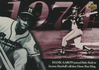 1994 Upper Deck All-Time Heroes #121 Hank Aaron Baseball Card
