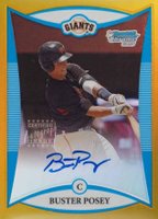 2008 Bowman Chrome Draft #128 Buster Posey Autograph-Gold Refractor Baseball Card