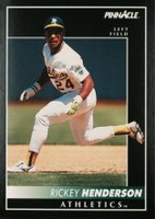 1992 Pinnacle #401 Rickey Henderson Baseball Card
