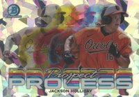 2023 Bowman Chrome Prospect Process #PRP9 Jackson Holliday Atomic Baseball Card
