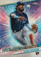 2024 Topps Stars of MLB Chrome #CSMLB50 Junior Caminero Series 2 Baseball Card