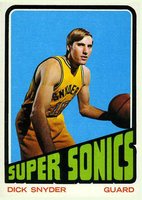 1972 Topps #136 Dick Snyder Basketball Card