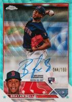 2023 Topps Chrome Rookie Autograph #RABB Brayan Bello Aqua Wave Baseball Card