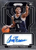 2021 Panini Prizm Rookie Signatures #RSCAM Cameron Thomas Basketball Card