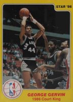 1986 Star Court Kings #15 George Gervin Basketball Card