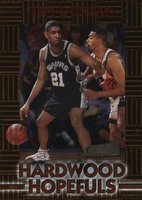 1997 Stadium Club Hardwood Hopefuls #HH4 Tim Duncan Basketball Card