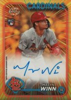 2024 Topps Chrome Radiating Rookies Autographs #RRAMAW Masyn Winn Baseball Card