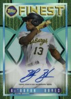 2022 Topps Finest Flashbacks 1995 Finest Autograph #KHA KE'Bryan Hayes Aqua Refractor Baseball Card