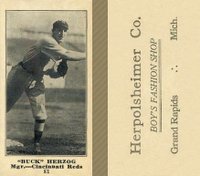 1916 Herpolsheimer Co. #81 Buck Herzog Baseball Card