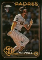 2024 Topps Chrome Logofractor Edition #207 Jackson Merrill Black Refractor Baseball Card