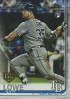 2019 Topps Update  #US291 Nate Lowe Batting-150th Anniversary Baseball Card
