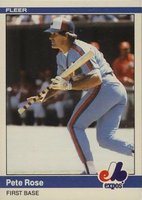 1984 Fleer Update #U-102 Pete Rose Baseball Card