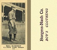 1916 Burgess-Nash Co. #141 Bill Rariden Baseball Card