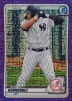 2020 Bowman Chrome Mega Box #BCP243 Jasson Dominguez Purple Refractor Baseball Card
