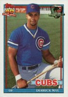 1991 Topps Desert Shield #288 Derrick May Baseball Card