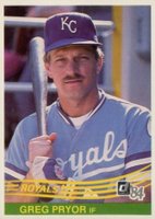 1984 Donruss #374 Greg Pryor Baseball Card