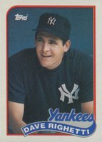 1989 Topps #335 Dave Righetti Baseball Card
