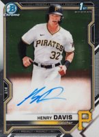 2021 Bowman Draft Chrome Draft Pick Autographs #CDAHD Henry Davis Baseball Card