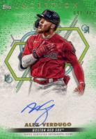 2022 Topps Inception Rookie and Emerging Stars Autographs #BRESAV Alex Verdugo Green Baseball Card