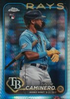 2024 Topps Chrome Update #USC193 Junior Caminero Prism Refractor Baseball Card