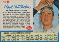 1962 Post Cereal #35 Hoyt Wilhelm Baseball Card