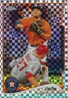 2014 Topps Chrome #52 Jose Altuve Xfractor Baseball Card
