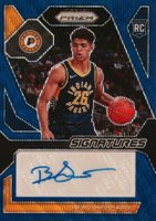2023 Panini Prizm Rookie Signatures #RSIBEN Ben Sheppard Blue Wave Basketball Card