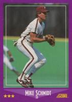 1988 Score Glossy #16 Mike Schmidt Baseball Card