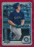 2020 Bowman Chrome Mega Box #BCP94 Jarred Kelenic Red Refractor Baseball Card