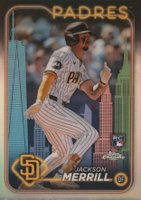 2024 Topps Chrome #207 Jackson Merrill Big Apple Refractor Baseball Card