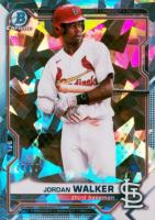 2021 Bowman Chrome Prospects #BCP146 Jordan Walker Atomic Refractor Baseball Card