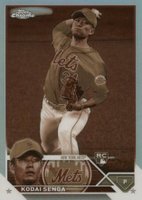 2023 Topps Chrome #217 Kodai Senga Sepia Refractor Baseball Card