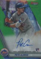 2019 Bowman's Best Best of 2019 Autographs #B19PA Pete Alonso Green Refractor Baseball Card