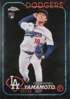2024 Topps Chrome Sapphire #553 Yoshinobu Yamamoto Black Baseball Card