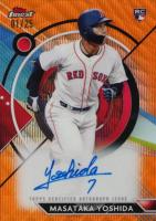 2023 Topps Finest Finest Autographs #MY Masataka Yoshida Orange Wave Baseball Card