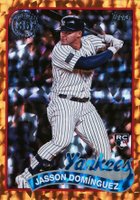 2024 Topps 1989 Topps Baseball #89B2-41 Jasson Dominguez Series 2-Foil-Orange Baseball Card