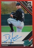 2019 Panini Donruss Optic Rated Prospects Signatures #DC Dylan Cease Red Baseball Card