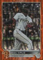 2022 Topps #537 Oneil Cruz Orange Foilboard Baseball Card