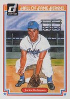 2003 Donruss Diamond Kings Hall of Fame Heroes #5 Jackie Robinson Baseball Card