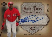 2006 Upper Deck Artifacts Autofacts #AF-KG Ken Griffey Jr. Signatures Baseball Card