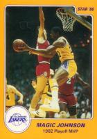 1986 Star Magic Johnson #10 Magic Johnson 1985 Playoff MVP Basketball Card