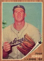 1962 Topps #175GT Frank Howard Green Tint Baseball Card