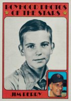 1972 Topps #497 Jim Perry Boyhood Photo Baseball Card