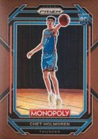 2022 Panini Prizm Monopoly #63 Chet Holmgren Brown Prizm Basketball Card