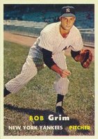 1957 Topps #36 Bob Grim Baseball Card
