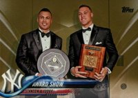 2018 Topps #389 Award Show/Stanton & Judge Gold Baseball Card