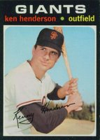 1971 Topps #155 Ken Henderson Baseball Card