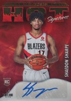 2022 Panini NBA Hoops Hot Signatures Rookies #HSRSSP Shaedon Sharpe Basketball Card