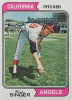 1974 Topps #210 Bill Singer Baseball Card